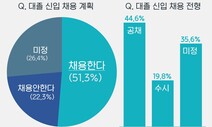 대기업 101곳, 상반기 대졸 신입 채용규모 전년 대비 -6.2%