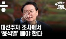 대선주자 조사에서 ‘윤석열’ 빼야 한다