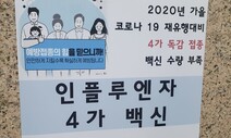 독감 백신, 48만명분 수거한다는데 부족하면 어쩌죠?