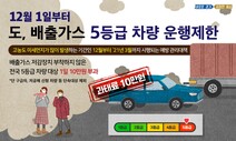 12월1일부터 배출가스 5등급 차량 운행 유의하세요