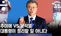 윤석열 vs 추미애, 대통령이 정리할 일 아니다