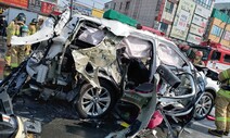 광주 도심 주행하던 SUV 폭발…운전자 부상