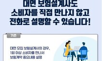 보험가입 때 설계사 안 만나고 전화로 설명 듣는다