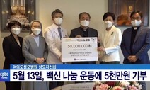 한국가톨릭 ‘백신나눔운동 100만달러’ 교황청에 기부