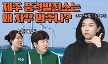 [기후싸이렌] ‘바람의 섬’ 제주의 풍력발전기는 왜 자꾸 멈추나