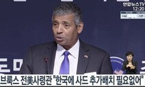 [팩트체크] 브룩스 전 사령관 “사드 추가 배치 필요없다”고 했다