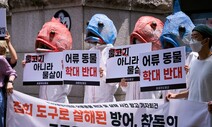 ‘활어 패대기’가 학대 아니라고?…분노한 동물단체, 항고장 제출