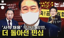 [논썰] 대통령실 ‘사적 채용’ 무개념 항변, 단박에 돌아선 민심