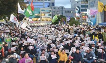 제주도에서도 특검법 부결에 “계속 촛불 들자”