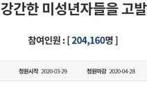 가해자는 이미 전학…‘중학생 집단성폭행 엄벌 청원’ 20만명
