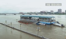 [포토] 폭우에 수위 오른 대동강·보통강…장마철 평양 풍경