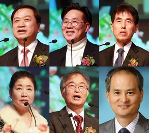 왼쪽 위부터 시계방향으로 김남정 김영안 김원곤 장용선 박춘식 박승순 교수. 삼육대 제공