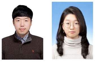 서울시립대 김승일 교수(왼쪽), 채근영 연구원. 서울시립대 제공