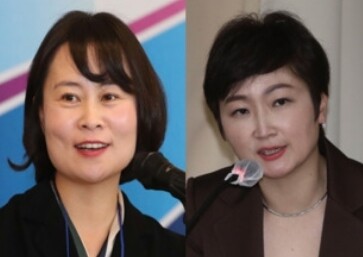 부산시장 여성 후보로는 민주당의 박인영 부산시의장(왼쪽)과 국민의힘 이언주 전 의원 등이 있다.