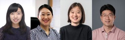 왼쪽부터 이윤미, 박진희, 변혜령, 정대성 교수. 사진 도레이첨단소재 제공