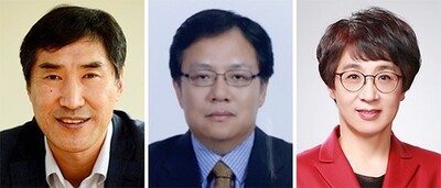 왼쪽부터 신종수, 박병한, 김혜례 동문. 연세언론인회 제공