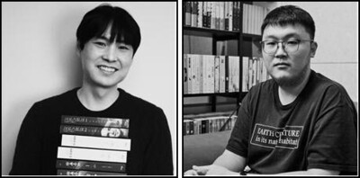 왼쪽부터 김원우·이신주 작가. 아작 제공