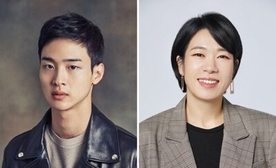 왼쪽부터 배우 장동윤과 염혜란씨. 사진 명필름 제공