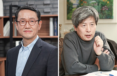 왼쪽부터 김재범 서울대 교수, 신승환 가톨릭대 교수. 천주교서울대교구 제공