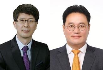왼쪽부터 곽노선 교수와 이완직 대표. 서강대 제공