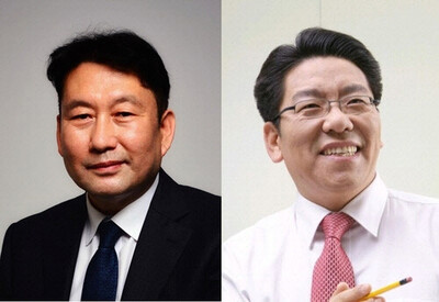 전창협 해럴드 사장과 최진영 ‘코리아헤럴드’ 대표이사. 헤럴드 제공