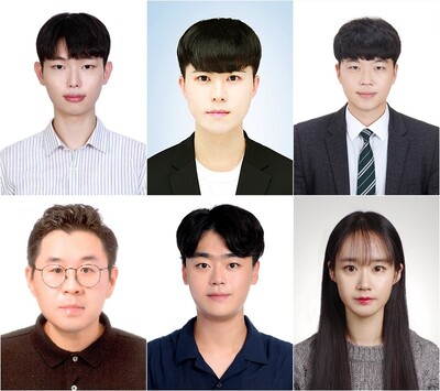 왼쪽 상단부터 시계방향으로 김주완, 김원진, 박승, 박채리, 유정흠 학생 및 홍지우 교수. 숭실대 제공