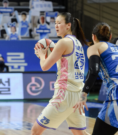 삼성생명의 배혜윤. WKBL 제공