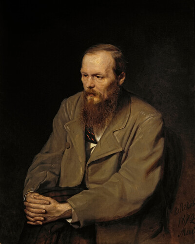 바실리 페로프, &lt;표도르 도스토옙스키의 초상화(Portrait of Fedor Dostoyevsky)&gt;, 1872, 80.5×99㎝, The State Tretyakov Gallery, 모스크바.