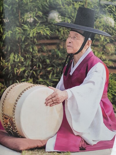 광주광역시 무형문화재 제11호 판소리 고법 보유자 감남종 명인. 이산고법동우회 제공