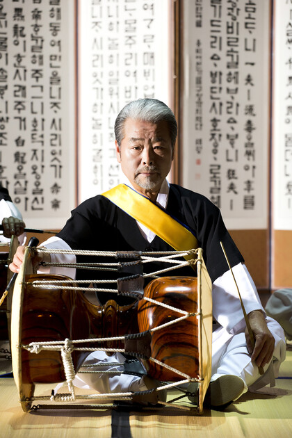 명인 김덕수. 세종문화회관 제공