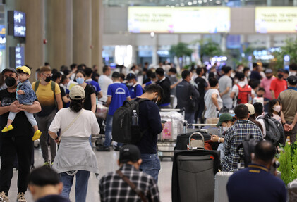 지난 1일 인천국제공항 제1여객터미널 입국장. 연합뉴스