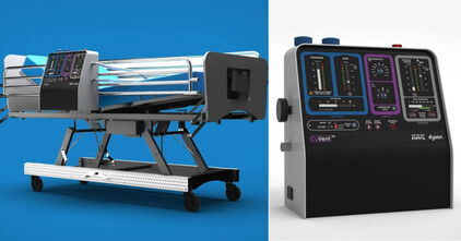 영국의 다이슨이 정부요청을 받은 지 10일 만에 설계를 완성하고 제작에 들어간 인공호흡기 코벤트(CoVent). 다이슨 제공.