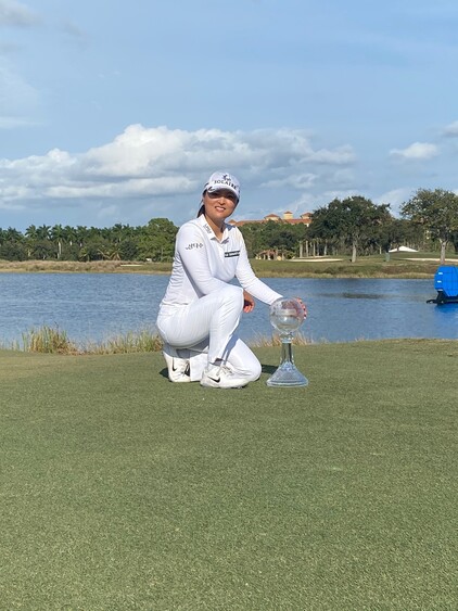 LPGA 투어 CME 그룹 투어 챔피언십에서 우승한 고진영. 세마 스포츠마케팅 제공.