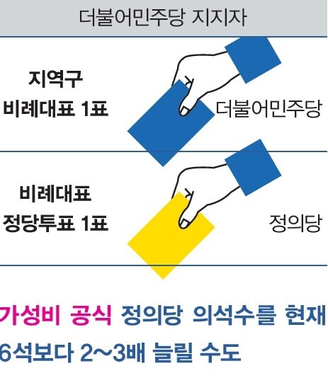 더불어민주당 지지자. 한겨레21