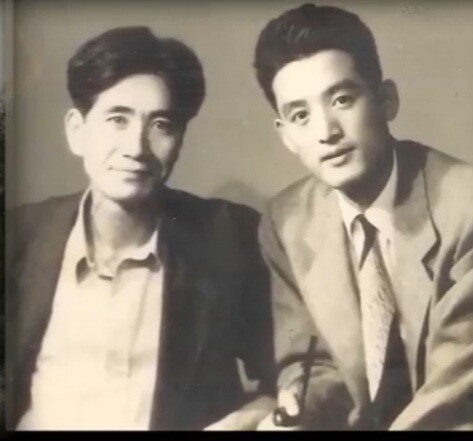 김수영(왼쪽)과 박인환. 조병화문학관 제공