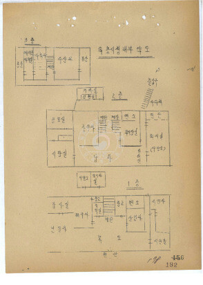 납북귀환 어부들이 1972년 9월 7일부터 9월 14일까지 수용되었던 속초시청 내부 약도. 진실화해위 제공