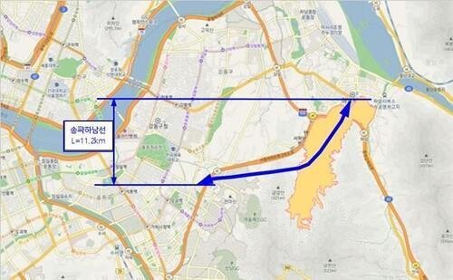 송파하남선. 경기도 제공