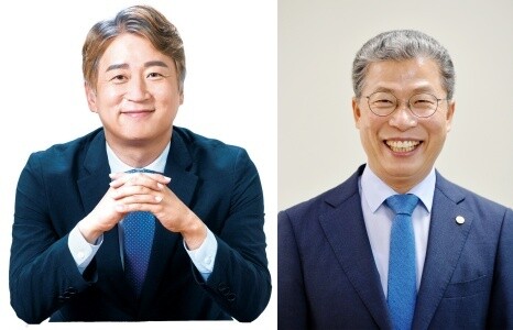 김이강 더불어민주당 서구청장 후보와 서대석 무소속 후보. 각 후보 쪽 제공