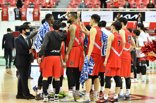 울산 현대모비스 선수들. KBL 제공