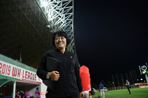이미연 보은 상무 감독. 대한축구협회 제공