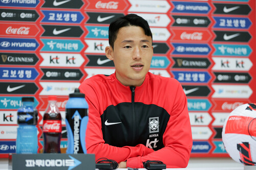 축구대표팀의 미드필더 손준호. 대한축구협회 제공