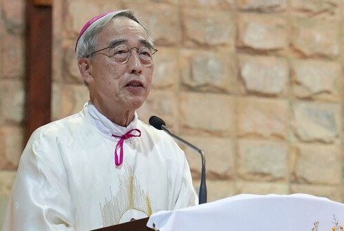 강우일 천주교 제주교구장.  허호준 기자