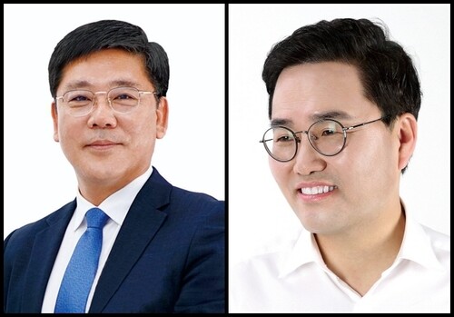 대구 달서구갑 선거구에 출마한 더불어민주당 권택흥 예비후보(왼쪽)와 자유한국당 홍석준 예비후보.