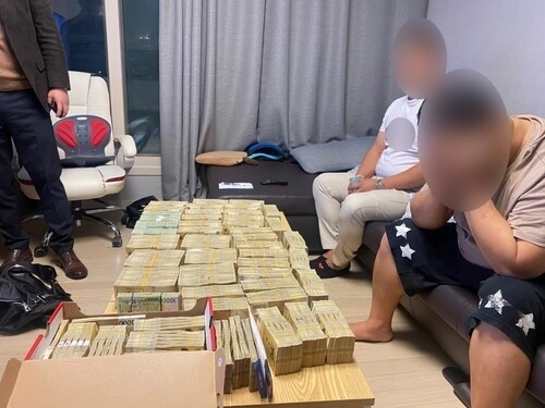 압수한 도박 수익금. 인천경찰청 제공
