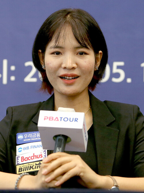 17일 블루원 리조트에 지명된 스롱 피아비. PBA 제공