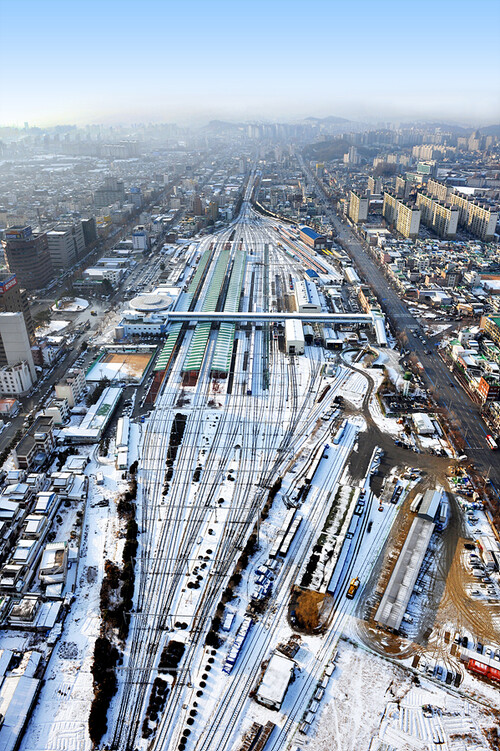 2012년 촬영한 광주역 일대 항공사진.광주시 제공