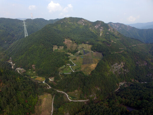 삼척 흥전리 절터가 자리한 도계읍 산악지대의 모습. 문화재청 제공