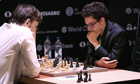 2018년 베를린에서 열린 월드컵 토너먼트 경기의 한 장면. 체스는 복잡한 인지 작업 패러다임을 갖고 있는 경기다. 뮌헨대 제공