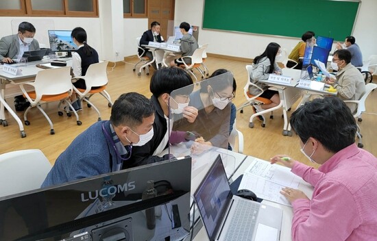 대입 현장지원 모습. 전라남도교육청 제공 대입 현장지원 모습. 전라남도교육청 제공