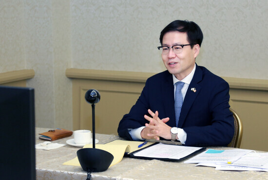 여한구 산업통상자원부 통상교섭본부장. 산업통상자원부 제공